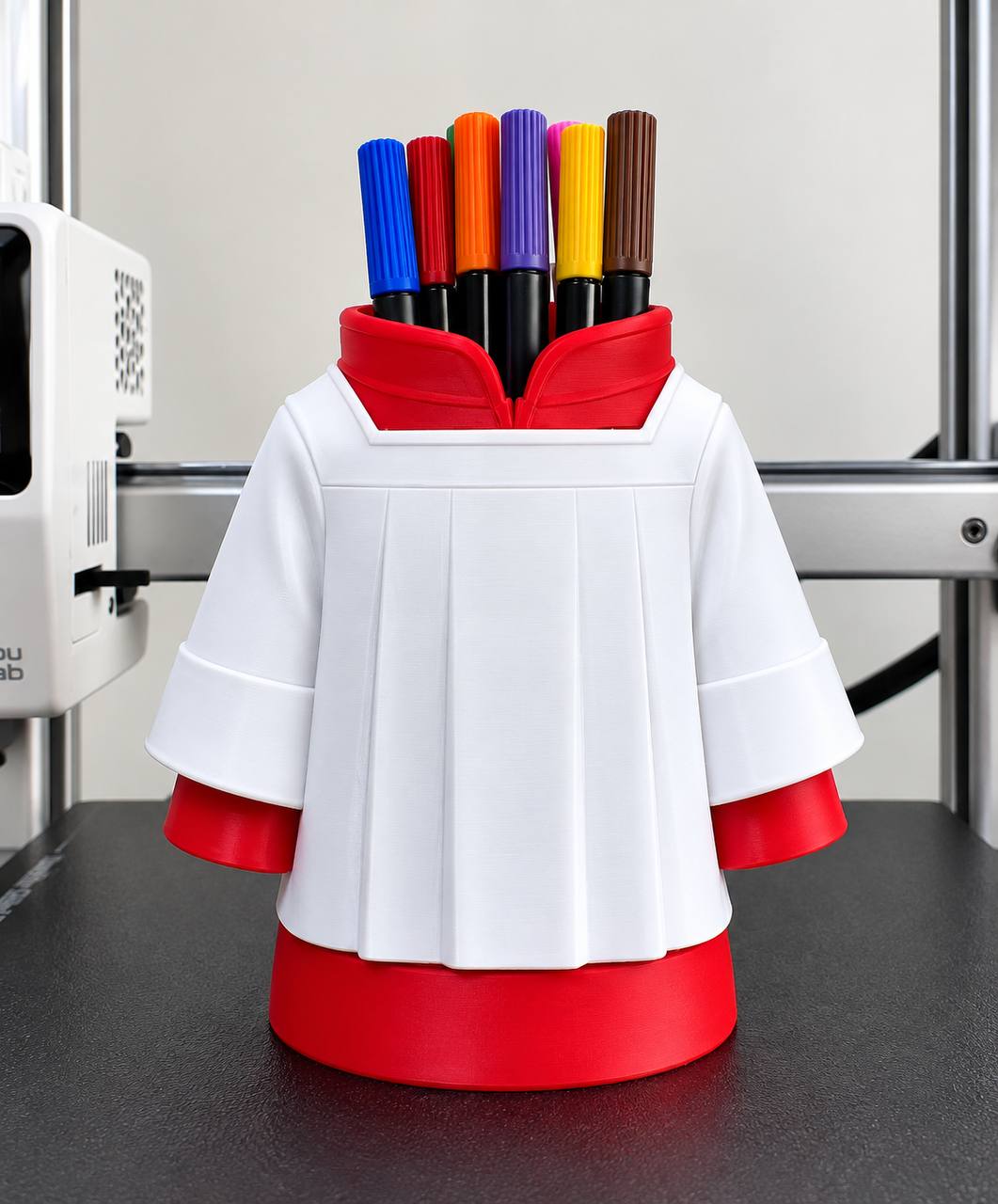 Porta-Canetas Veste 3D – Organizador de Mesa